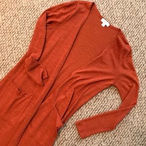 Burnt orange Duster Cardigan